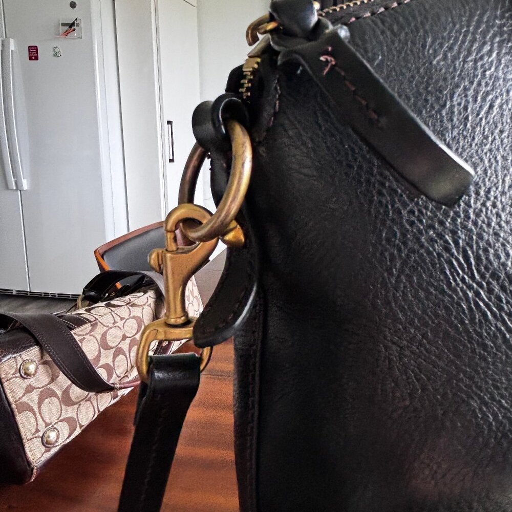 Dooney & Bourke Black Leather Satchel - BAG SALE! - Picture 5 of 14